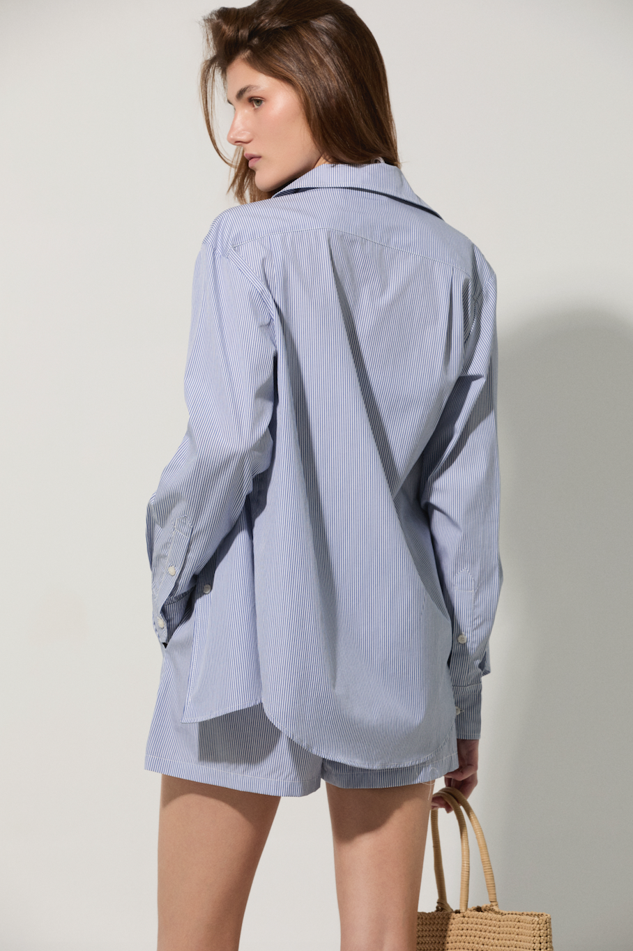 Poplin 02 Blue Striped