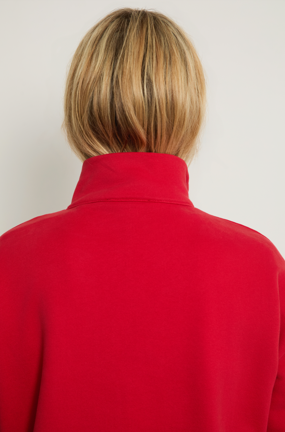 Half - Zip Sweatshirt Red