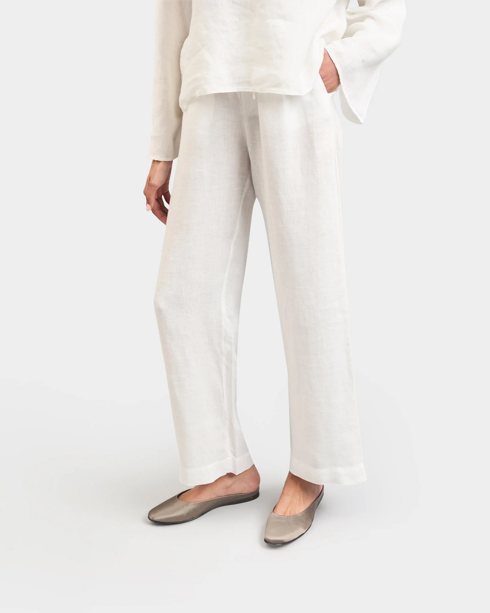 Alex Satin Mules Taupe