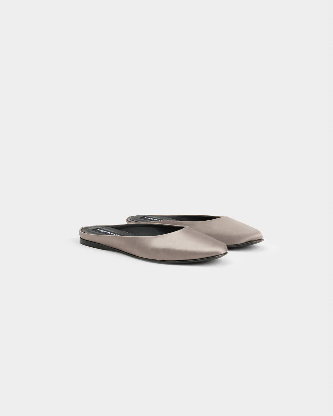 Alex Satin Mules Taupe