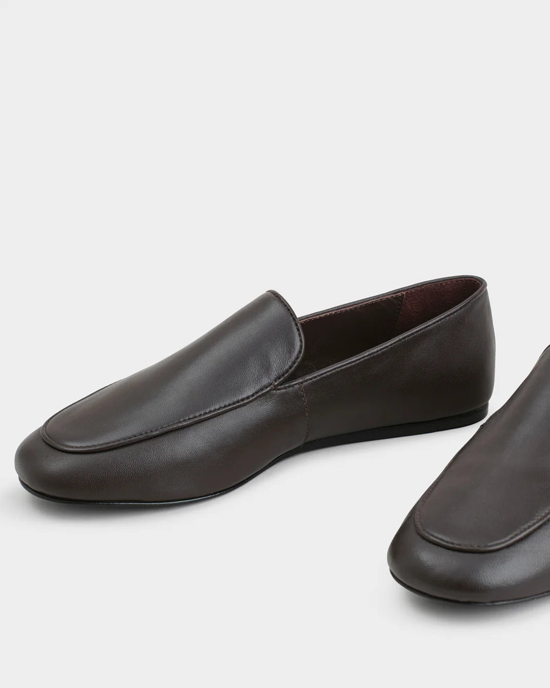 Remi Nappa Leather Soft Loafer Brown