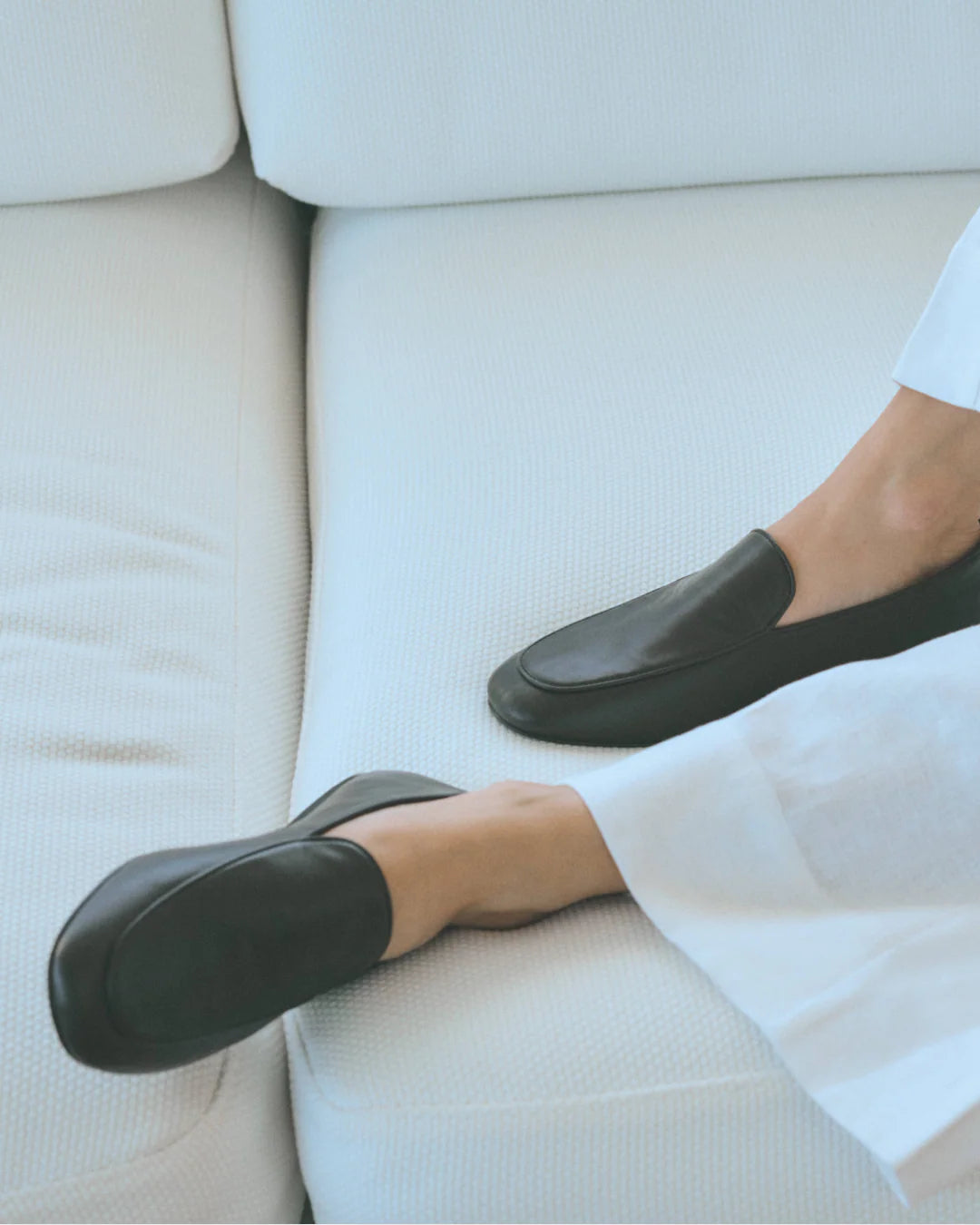 Remi Nappa Leather Soft Loafer Black