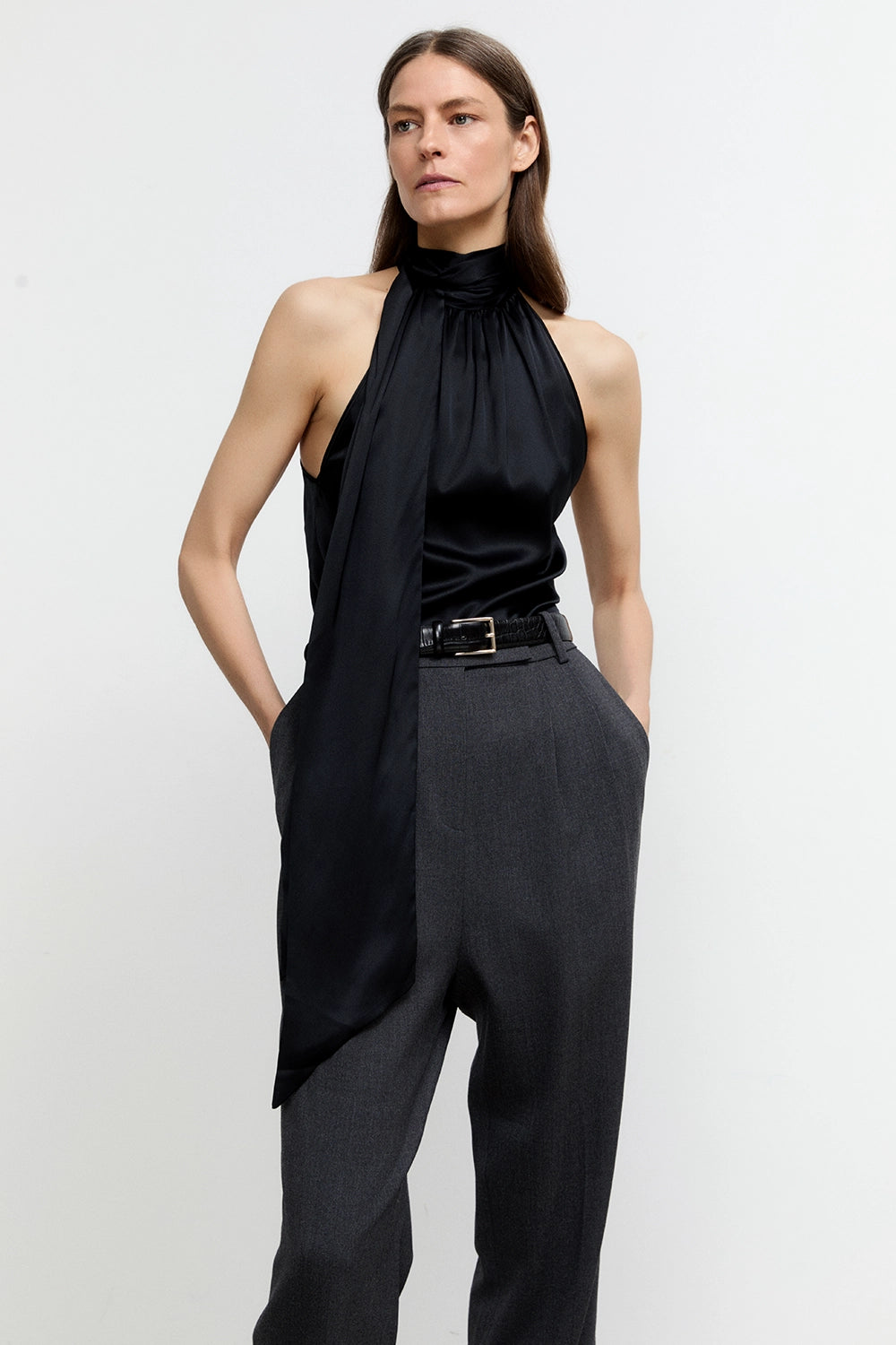 Thora Structure Top Black