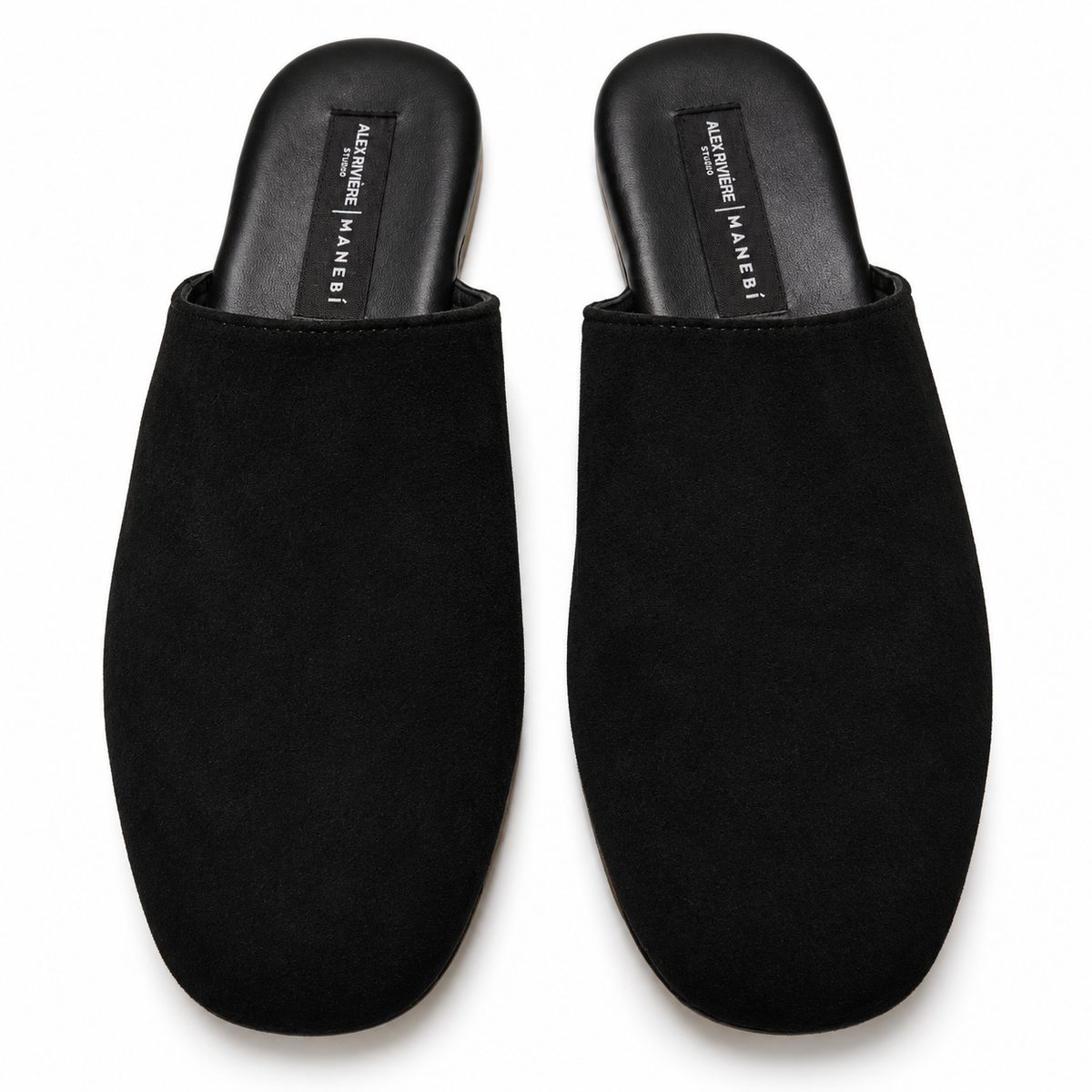 Tom Soft Suede Babouche Black
