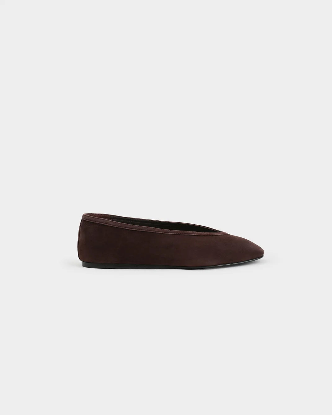 Camille Suede Ballet Flats Chocolate