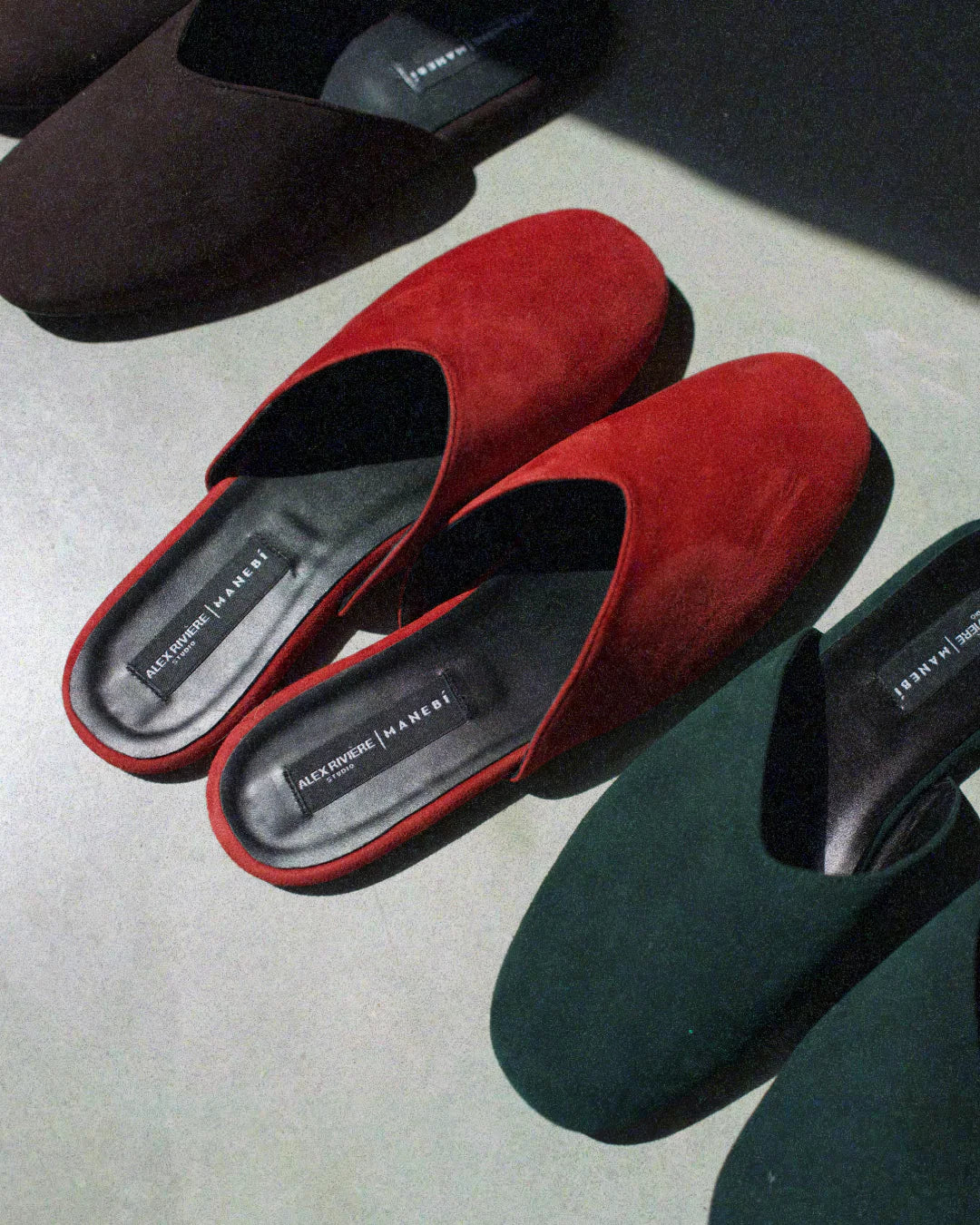 Tom Soft Suede Babouche Red