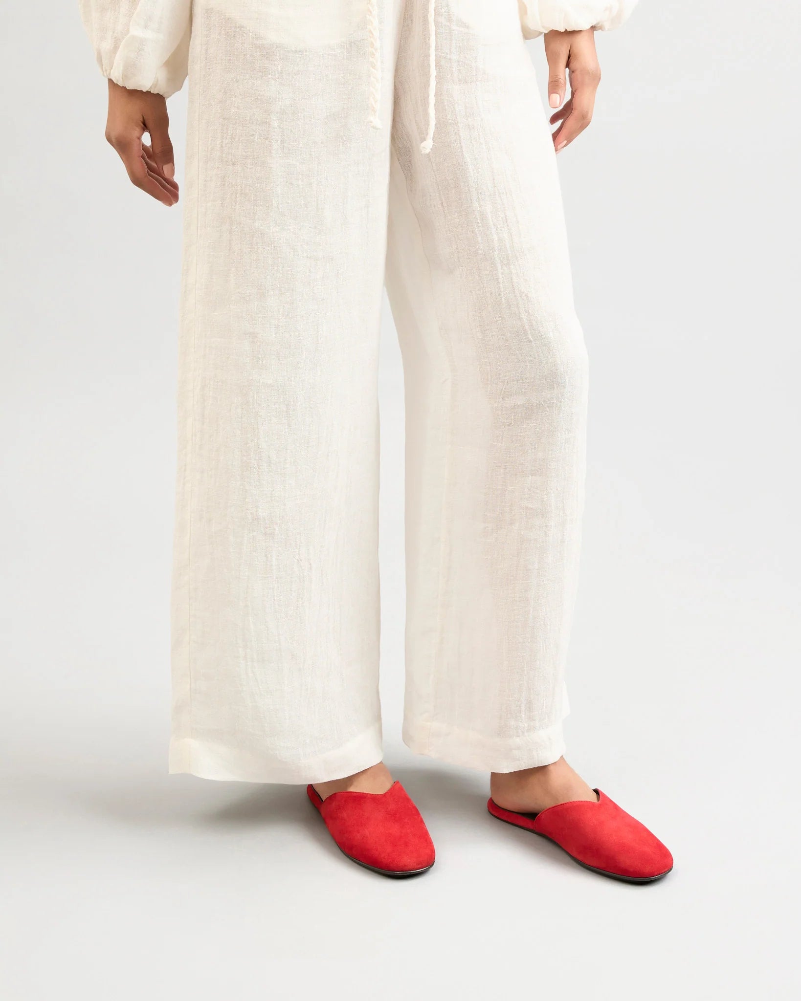 Tom Soft Suede Babouche Red