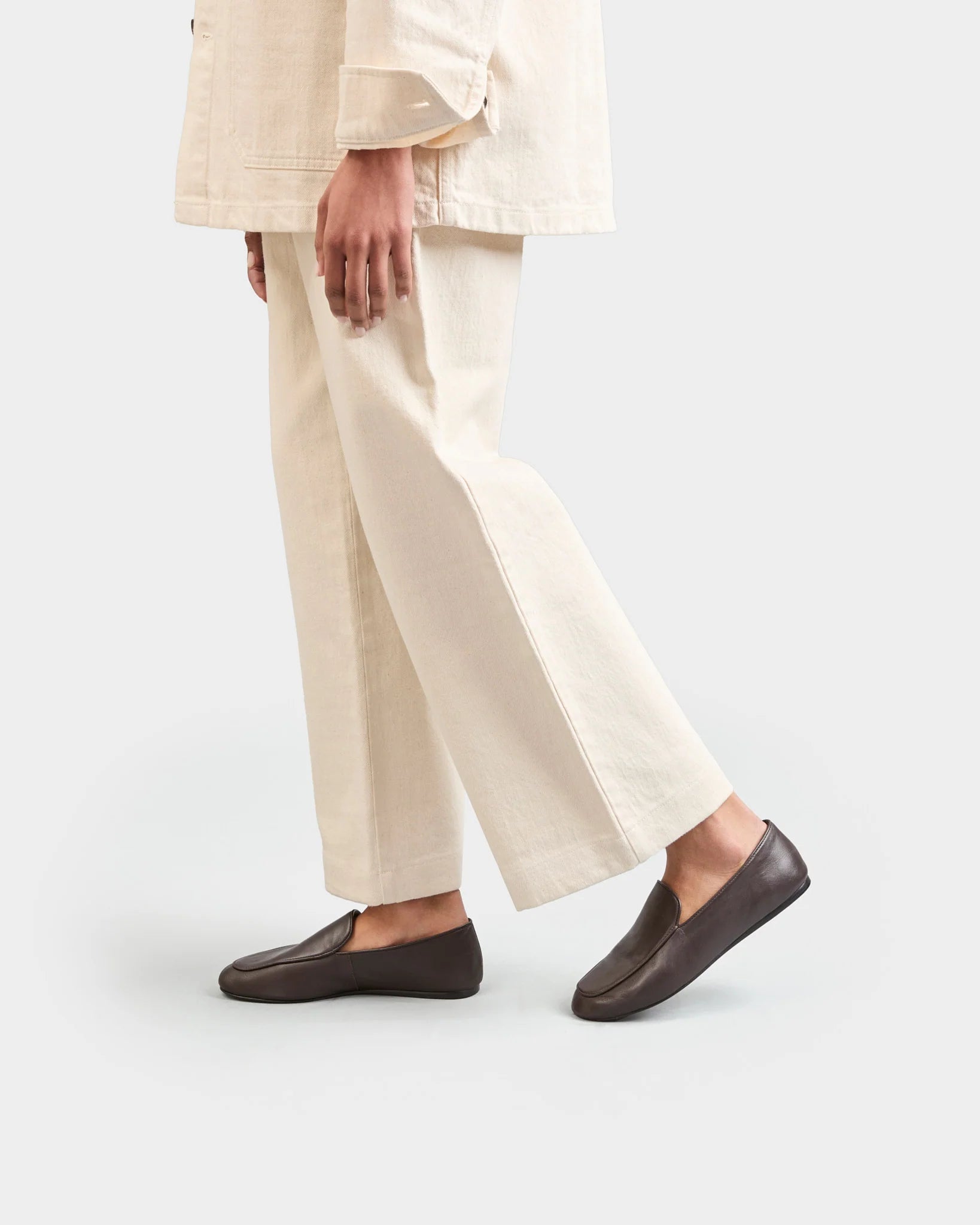 Remi Nappa Leather Soft Loafer Brown