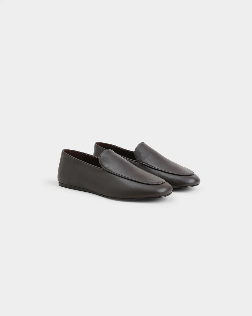 Remi Nappa Leather Soft Loafer Brown